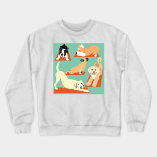 Cute Yoga Dogs Crewneck Sweatshirt